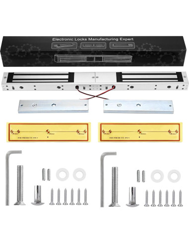 Cerradura Electromagnética Doble Puerta 600lbs Guanghuifeng