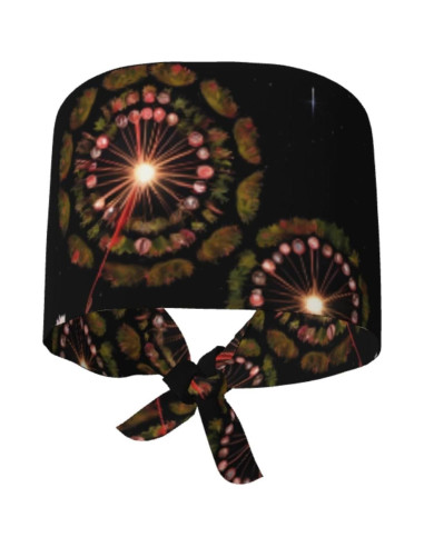 Gorro de Trabajo Transpirable YYHWHJDE para Chef y Enfermería Negro