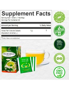 Té de Cola de Caballo Hanan - 25 Bolsitas 100% Natural Perú 2