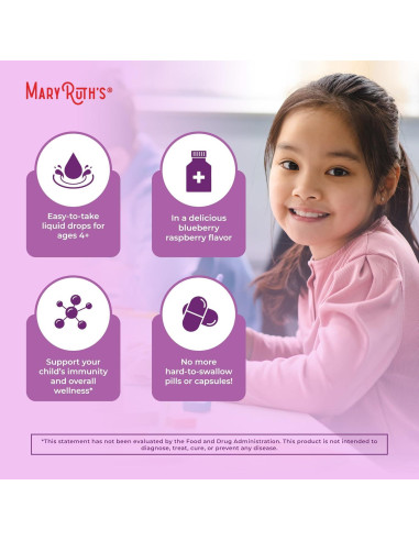 Gotas Líquidas de Saúco MaryRuth 29.57ml - Suplemento Infantil