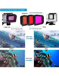 Kit de Accesorios 68 en 1 Husiway para GoPro Hero 7 6 5 2