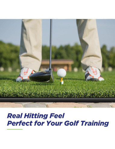 Alfombra de Golf Golfguru 5x4 pies con 10 Pelotas y 7 Tees