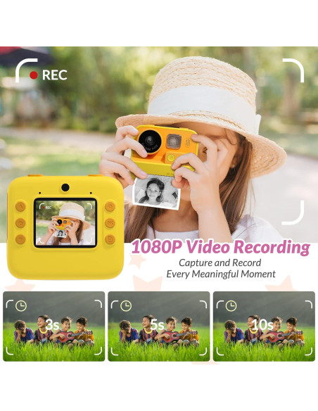 Cámara Instantánea Mafiti K27 para Niños 48MP Video 1080P