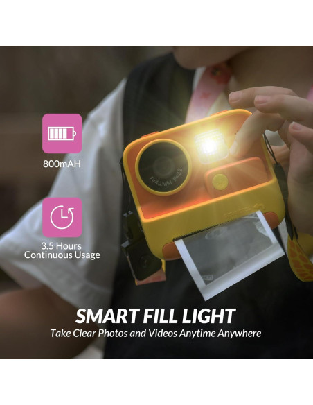 Cámara Instantánea Mafiti K27 para Niños 48MP Video 1080P