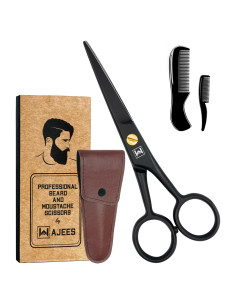 Tijeras para Barba WAJEES Kit 3 en 1 con Peines
