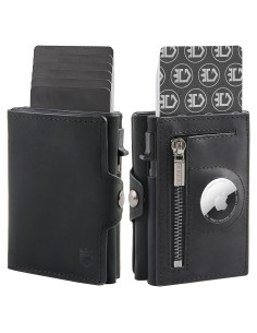 Billetera Gemonklee Negra 4.0 con Soporte para AirTag