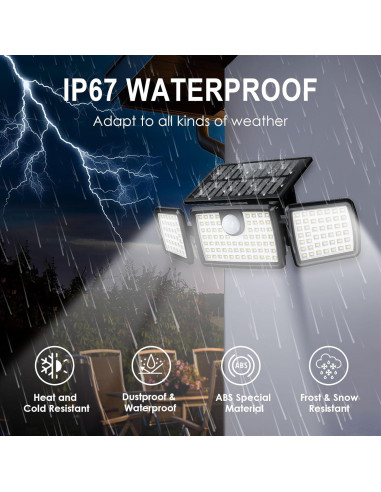 Luces Solares Mihani para Deck con Sensor de Movimiento - 2 Pzas
