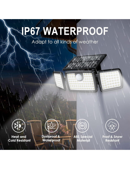 Luces Solares Mihani para Deck con Sensor de Movimiento - 2 Pzas