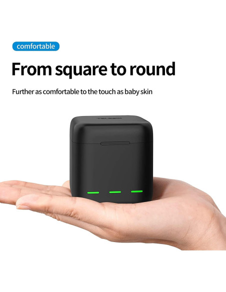 Cargador TELESIN para GoPro Hero 12 11 10 9 + 2 Baterías