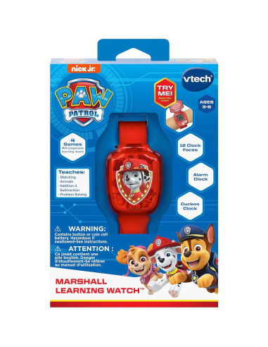 Reloj de Aprendizaje VTech PAW Patrol Marshall, Rojo