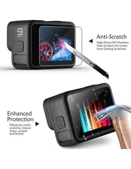 Protector de Pantalla HAOJIAO para Go Pro Hero 9 10 11 12