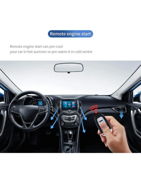 Sistema de Alarma de Coche EASYGUARD EC003N-K-1 PKE Remoto