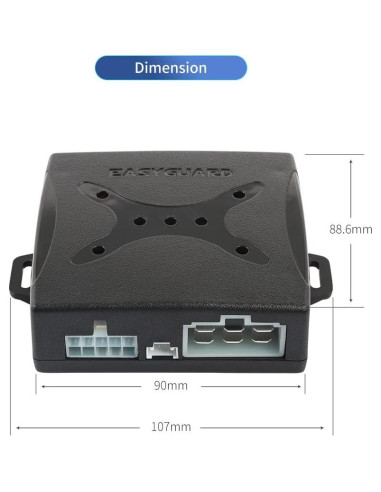 Sistema de Alarma de Coche EASYGUARD EC003N-K-1 PKE Remoto