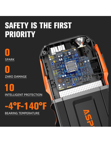 Arrancador de Batería ASPERX 3000A Portátil 12V con LED