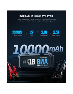 Arrancador de Batería Portátil GREEN KEEPER GK-J1201 1000A 2