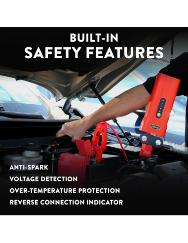 Arrancador Weego N70 12V 2500A Pico 700A Gasolina/Diesel