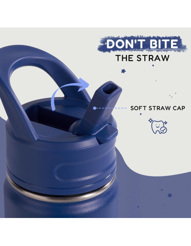 Botella de Agua Aislada Kerilyn 350ml para Niños Azul