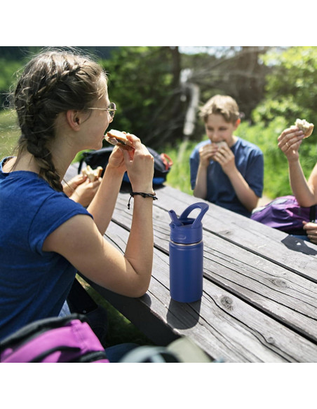 Botella de Agua Aislada Kerilyn 350ml para Niños Azul