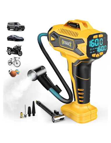 Compresor de Aire Inalámbrico DIYtoolifz 20V 160PSI Portátil