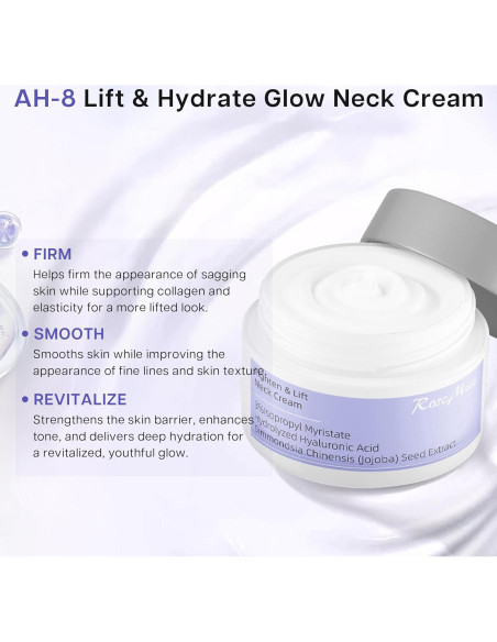 Crema reafirmante para el cuello RoscMinc 3 en 1 con AH-8