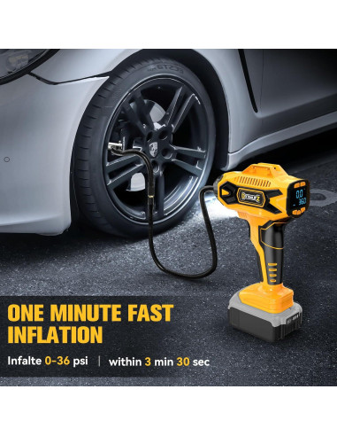 Compresor de Aire Inalámbrico DIYtoolifz 20V 160PSI Portátil