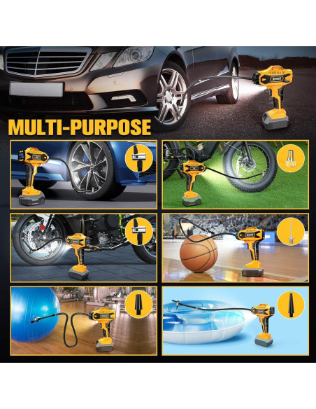 Compresor de Aire Inalámbrico DIYtoolifz 20V 160PSI Portátil