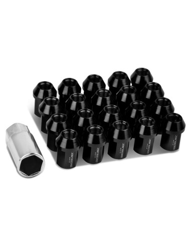 Tuercas de Rueda DNA MOTORING M12 x 1.25 20 Pcs Negro
