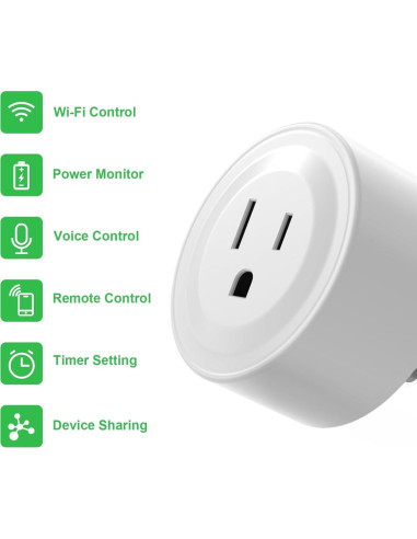 Enchufe Inteligente Filotimo WiFi 2.4GHz Control Voz