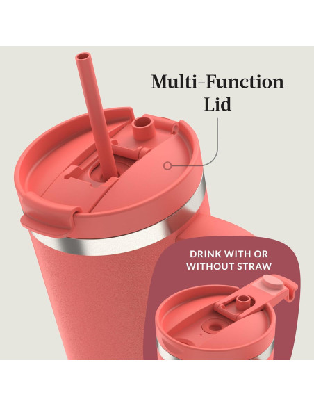 Taza Contigo Streeterville 1.18L Acero Inoxidable Coral