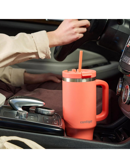 Taza Contigo Streeterville 1.18L Acero Inoxidable Coral