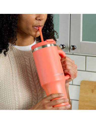 Taza Contigo Streeterville 1.18L Acero Inoxidable Coral