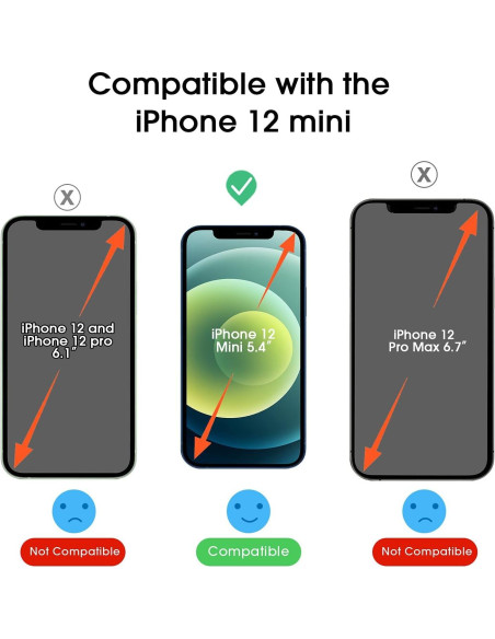 Protector de Pantalla Vidrio Templado amFilm OneTouch iPhone 12 Mini