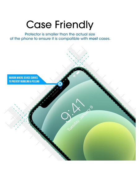 Protector de Pantalla Vidrio Templado amFilm OneTouch iPhone 12 Mini