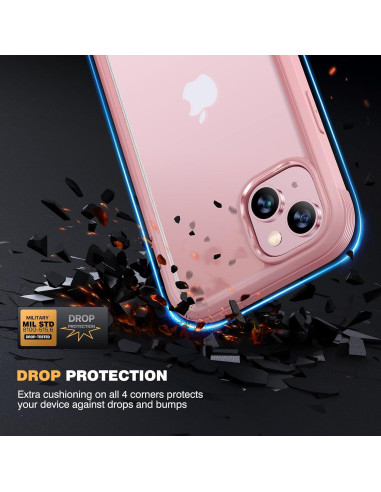 Funda Rugerizada Diaclara para iPhone 15 6.1" Rosa