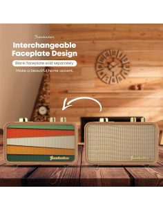 Altavoz Bluetooth Retro TRENBADER Artlink Madera 12h Batería 2
