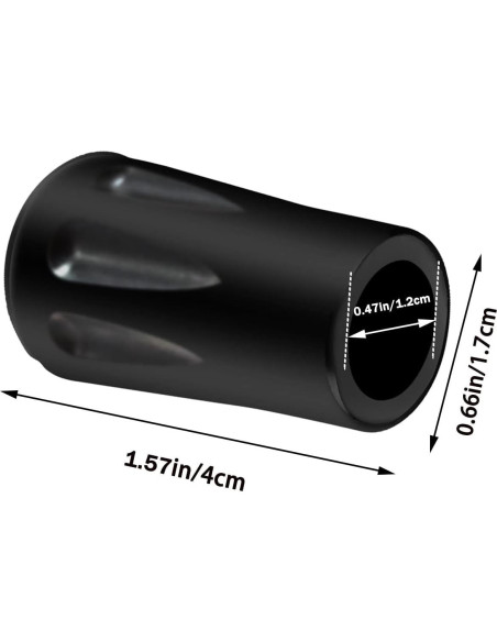 8 Puntas de Goma Tenalleys para Bastones de Senderismo