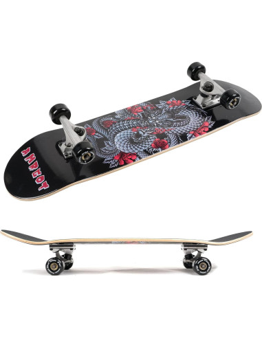 Patineta Amrgot 31x10 cm para Principiantes Dragón