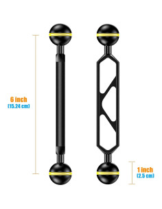 Sistema de Iluminación Submarina Sea Frogs DA-1 Brazo Doble Bola 2