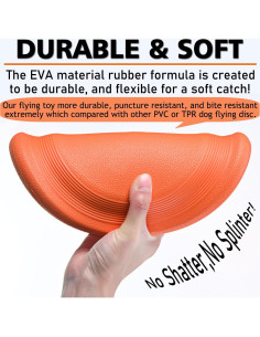 Disco Volador para Perros XIGOU - Goma Indestructible 23.5 cm 2