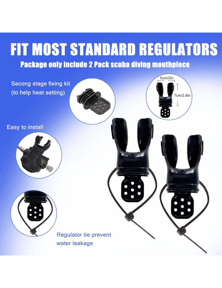 Bocina de Buceo Moldeable JUSTOOP TPE Negro Transparente