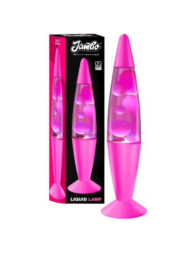 Lámpara Líquida Jambo KL-17 41.15 cm Rosa y Cera Blanca