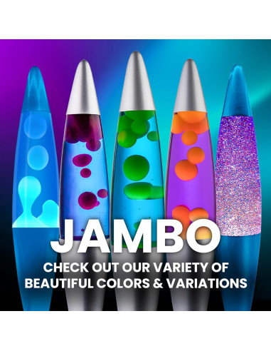 Lámpara Líquida Jambo KL-17 41.15 cm Rosa y Cera Blanca