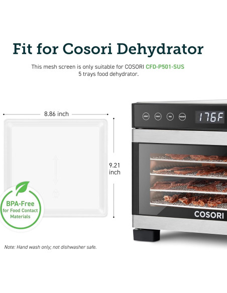 Hojas para Rollos de Frutas COSORI 2 Piezas Sin BPA