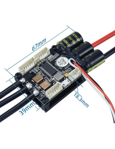 Controlador de Velocidad FLIPSKY Mini FSESC 4.20 50A 12s