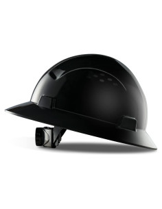 Casco de Seguridad LANON Negro HDPE Ajustable 4 Puntos