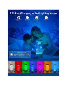 Lámpara de Medusa Bluetooth Eyesound 30 cm LED 7 Colores 2