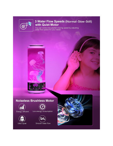 Lámpara de Medusa Bluetooth Eyesound 30 cm LED 7 Colores