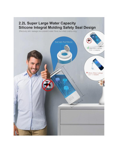 Lámpara de Medusa Bluetooth Eyesound 30 cm LED 7 Colores