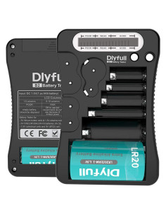 Probador de Baterías Dlyfull Universal LCD para AA AAA 9V