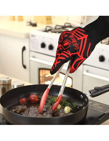 Guantes de BBQ Grill Heat Aid - Resistentes al calor 800C